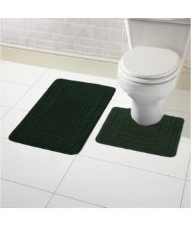 Miami Bath Mat Set in Emerald Green