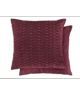 Millie Collection Soft Velvet Cushion Cover in Bordeaux Red