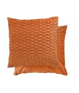 Millie Collection Soft Velvet Cushion Cover in Burnt Orange