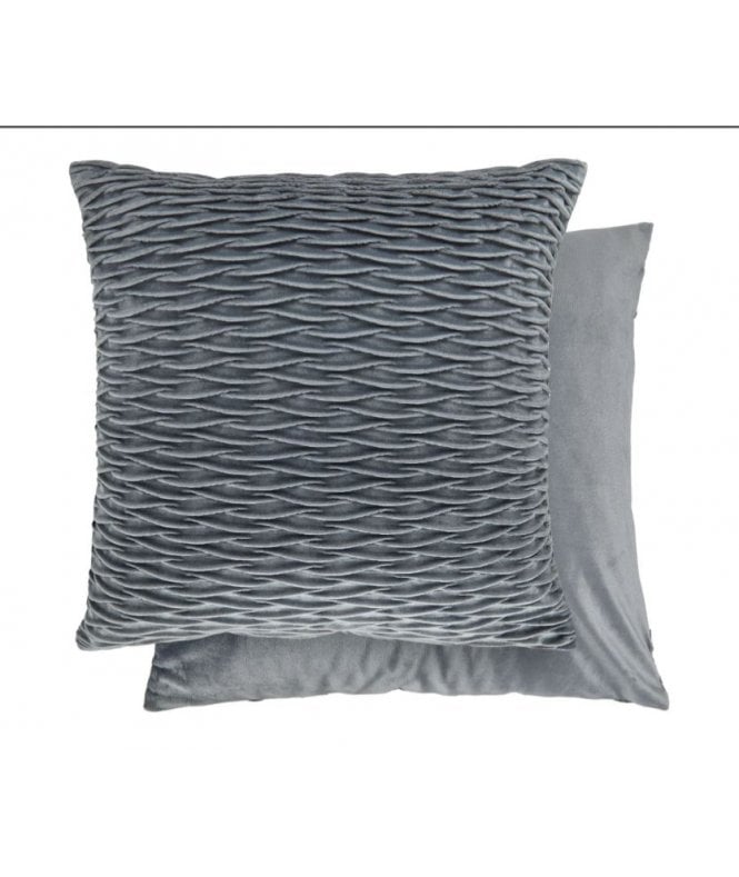 New Edge Blinds Millie Collection Soft Velvet Cushion Cover in Grey