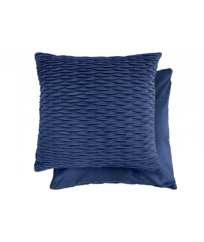 New Edge Blinds Millie Collection Soft Velvet Cushion Cover in Navy