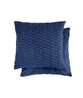 Millie Collection Soft Velvet Cushion Cover in Navy