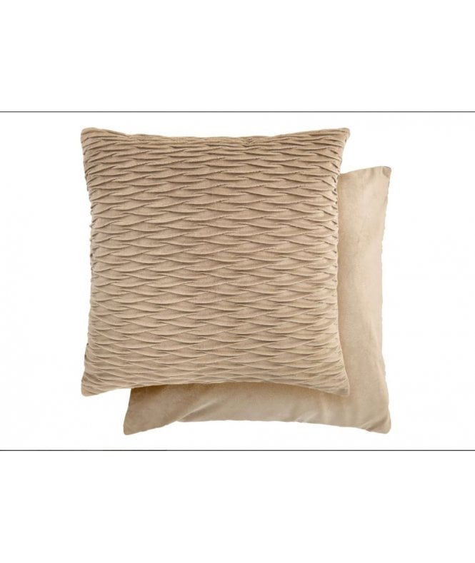 New Edge Blinds Millie Collection Soft Velvet Cushion Cover in Stone