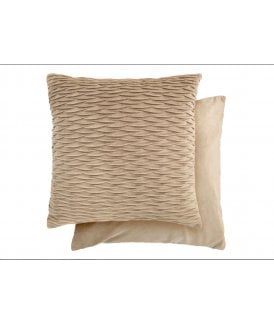 Millie Collection Soft Velvet Cushion Cover in Stone