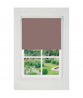 Mocha Plain Straight Edge Daylight Roller Blind (165cm Drop)