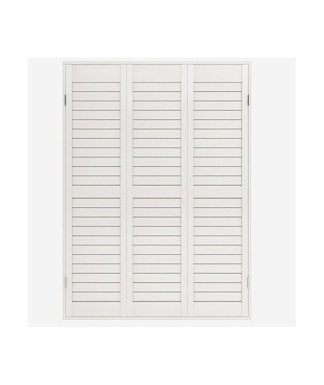 New Edge Blinds Moderna Wood Impressions Eggshell White Shutter