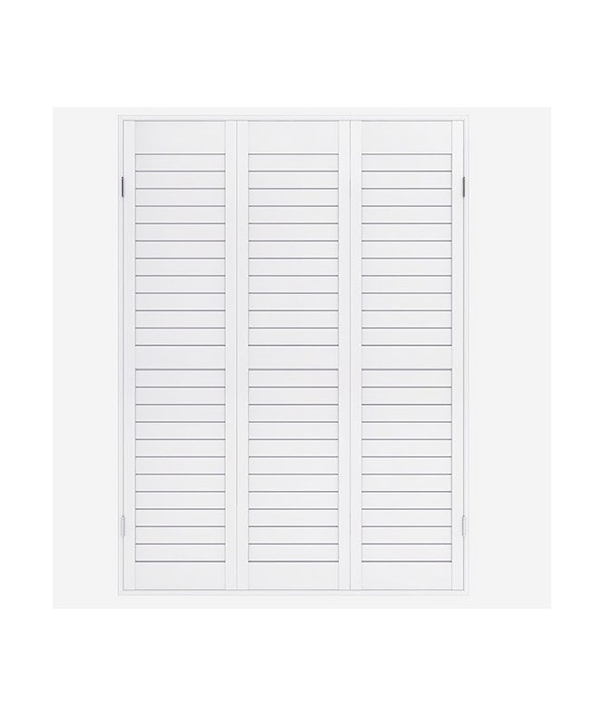 New Edge Blinds Moderna Wood Impressions Ice White Shutter