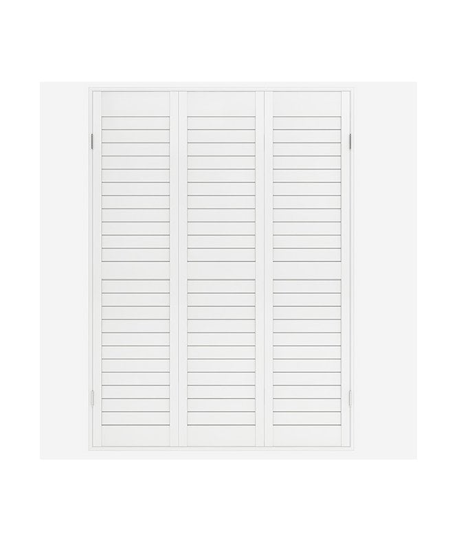 New Edge Blinds Moderna Wood Impressions Silk White Shutter