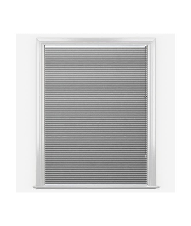 New Edge Blinds Munich Dove Grey Honeycomb Pleated Blackout Blind