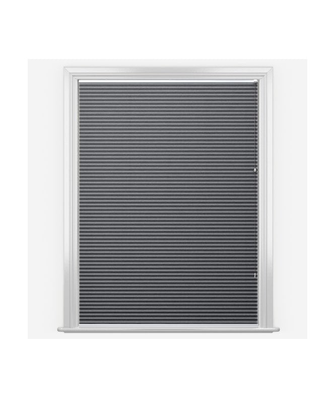 New Edge Blinds Munich Grey Honeycomb Pleated Blackout Blind