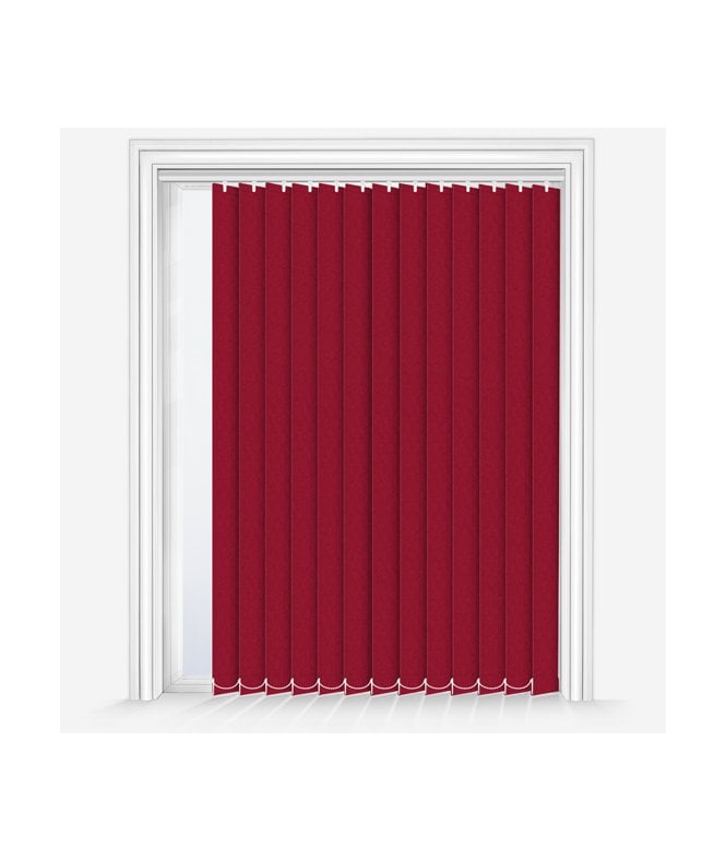 New Edge Blinds Nera Scarlet Custom Made Dimout Vertical Blind
