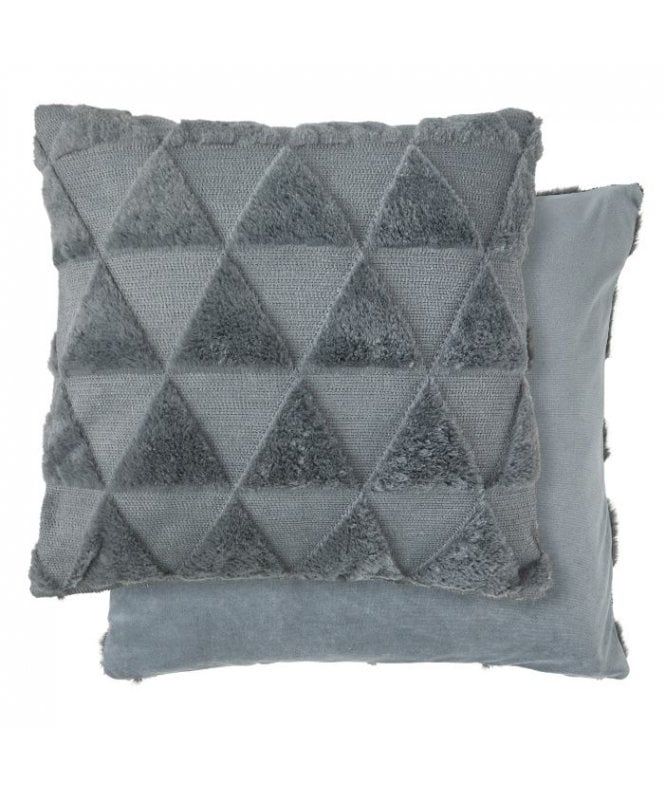 New Edge Blinds Newton Triangle Collection Soft Touch Cushion Cover in Charcoal