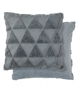 Newton Triangle Collection Soft Touch Cushion Cover in Charcoal