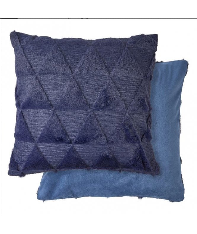 New Edge Blinds Newton Triangle Collection Soft Touch Cushion Cover in Navy