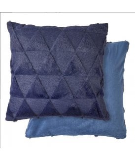 Newton Triangle Collection Soft Touch Cushion Cover in Navy