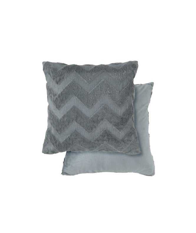 New Edge Blinds Newton Zig Zag Collection Soft Touch Cushion Cover in Charcoal