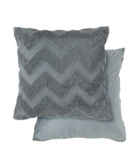 Newton Zig Zag Collection Soft Touch Cushion Cover in Charcoal