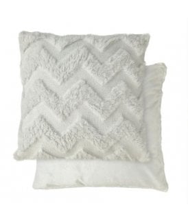 Newton Zig Zag Collection Soft Touch Cushion Cover in White