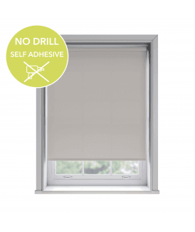 No Drill Easy Stick Self Adhesive Mink Thermal Blackout Roller Blind (170cm Drop)