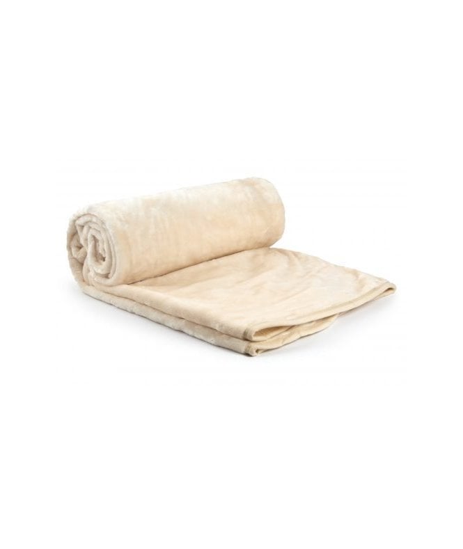 New Edge Blinds Nordic Collection Super Cosy Fleece Blanket in Cream