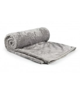 Nordic Collection Super Cosy Fleece Blanket in Silver