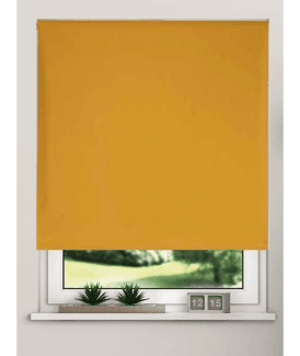 Ochre Blackout Roller Blind (170cm Drop)