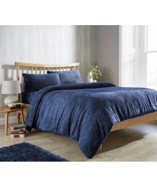 New Edge Blinds Original Teddy Duvet Set in Navy