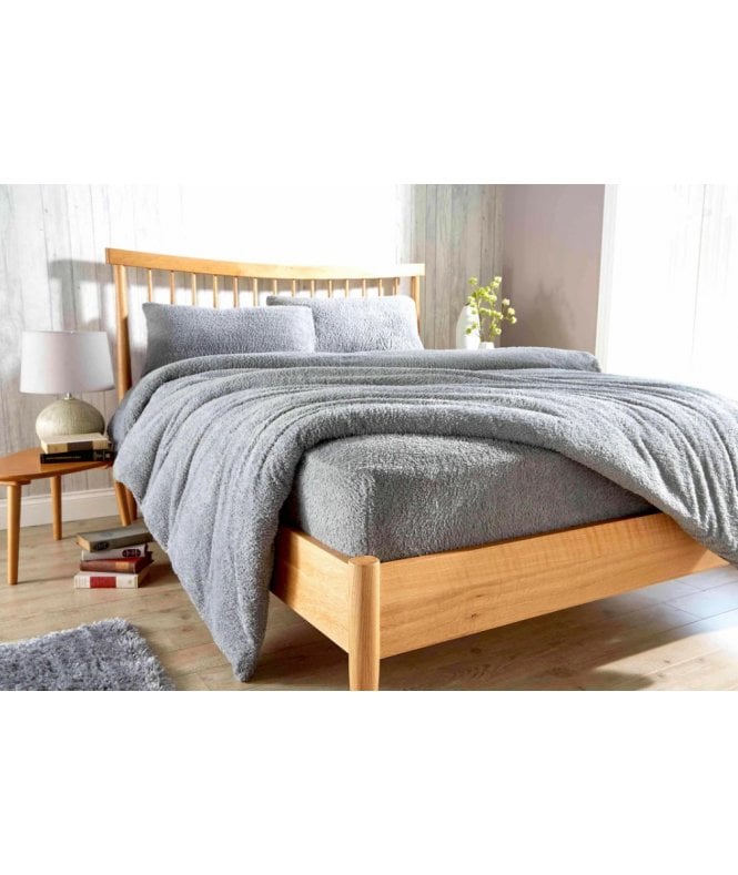 New Edge Blinds Original Teddy Fitted Sheet in Grey
