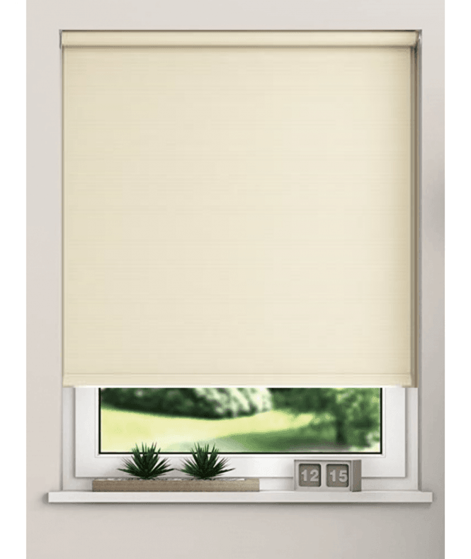 New Edge Blinds Oyster Blackout Roller Blind (170cm Drop)