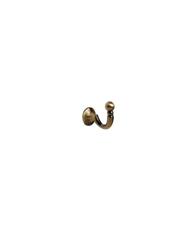 New Edge Blinds Pair Of Ball Tieback Hooks - Antique Brass