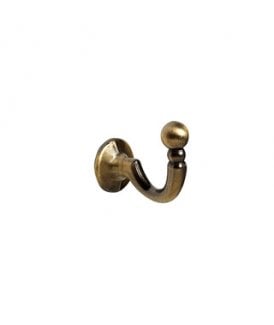 Pair Of Ball Tieback Hooks - Antique Brass