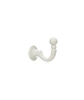 Pair Of Ball Tieback Hooks - Cream