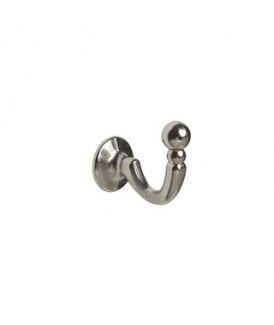 Pair Of Ball Tieback Hooks - Satin Silver