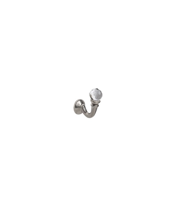 New Edge Blinds Pair Of Cyrstal Tieback Hooks - Satin Silver