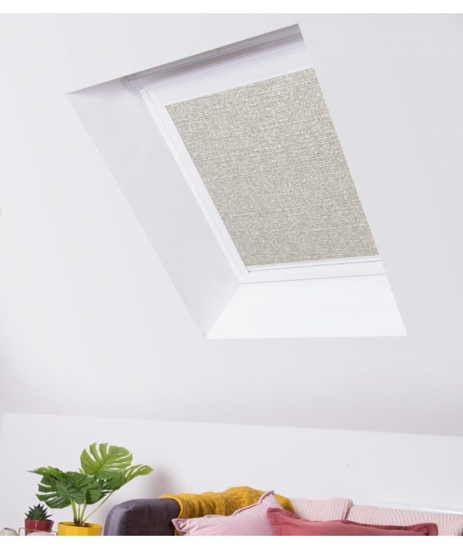New Edge Blinds Pearl Beige Blackout Skylight Blind for VELUX® Roof Windows (V Codes)