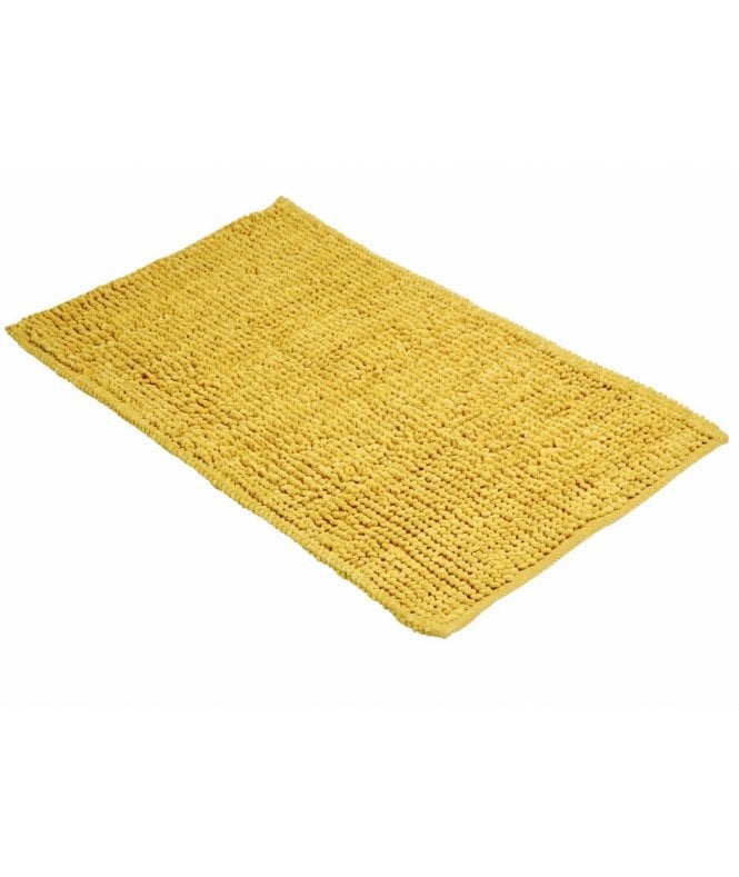 New Edge Blinds Pebbles Super Soft Bath Mat in Ochre Yellow