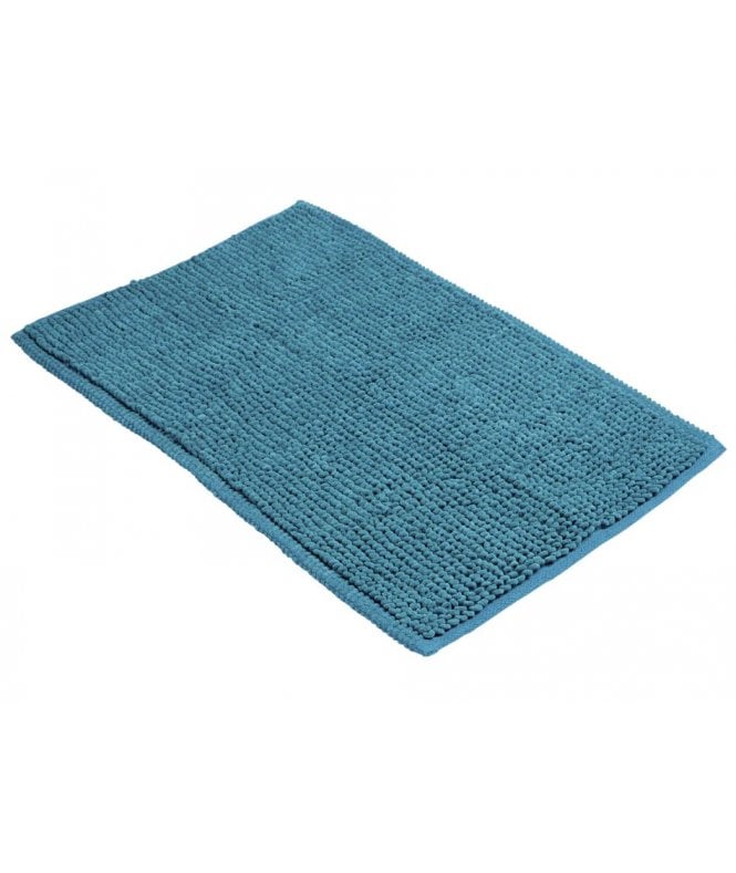 New Edge Blinds Pebbles Super Soft Bath Mat in Teal Blue