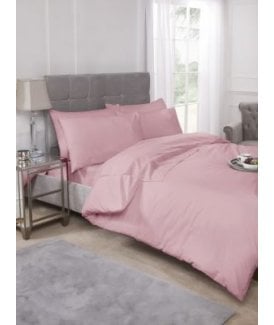 Percale Collection 180 Thread Count Percale Duvet Set in Pink