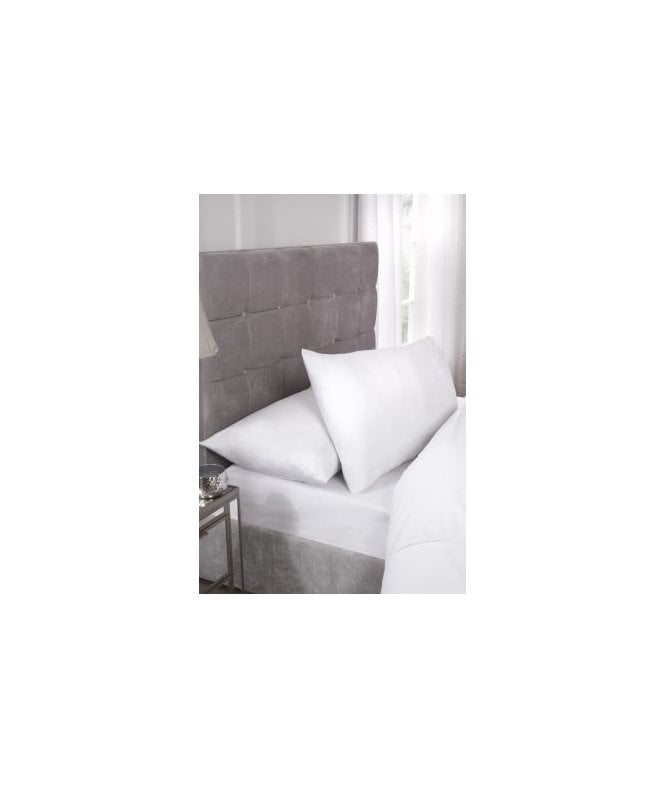 New Edge Blinds Percale Collection 180 Thread Count Percale Extra Deep Fitted Sheet in White