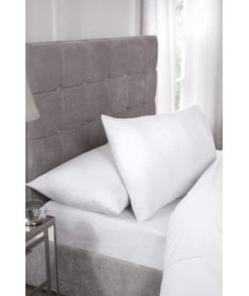 Percale Collection 180 Thread Count Percale Extra Deep Fitted Sheet in White