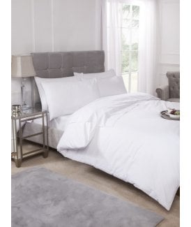 Percale Collection 180 Thread Count Percale Fitted Valance Sheet in White
