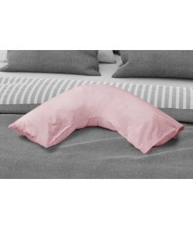 Percale Collection 180 Thread Count Percale V- Shaped Pillowcase in Pink