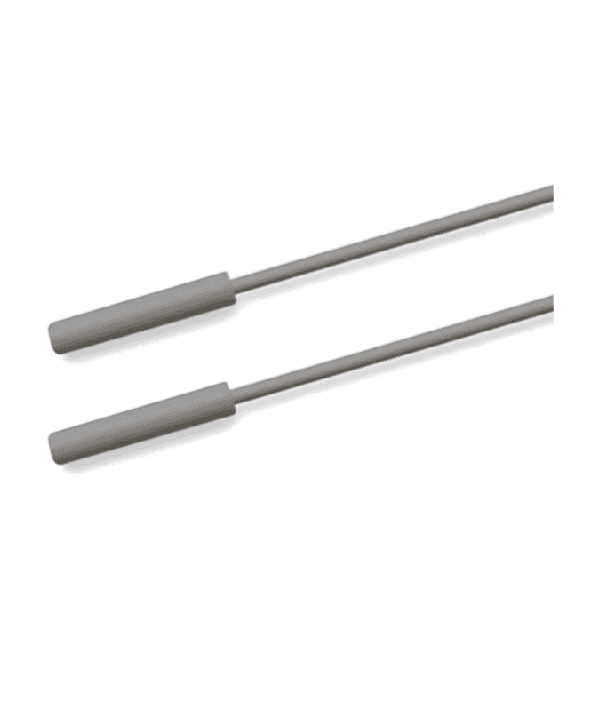 New Edge Blinds Plastic Coated Curtain Draw Rod in Grey (Pack of 2)