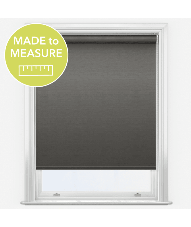 New Edge Blinds Plaza Graphite Made to Measure Blackout Roller Blind