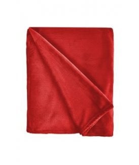 Plush Collection Flannel Fleece Super Soft Throw in Red
