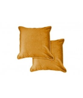 Plush Velvet Collection Soft Touch Cushion Cover in Ochre
