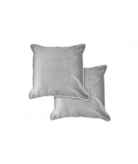 Plush Velvet Collection Soft Touch Cushion Cover in Silver