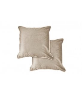 Plush Velvet Collection Soft Touch Cushion Cover in Taupe