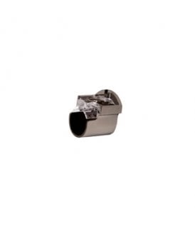 Polished Graphite Recess Curtain Pole Supprot Bracket (28mm)