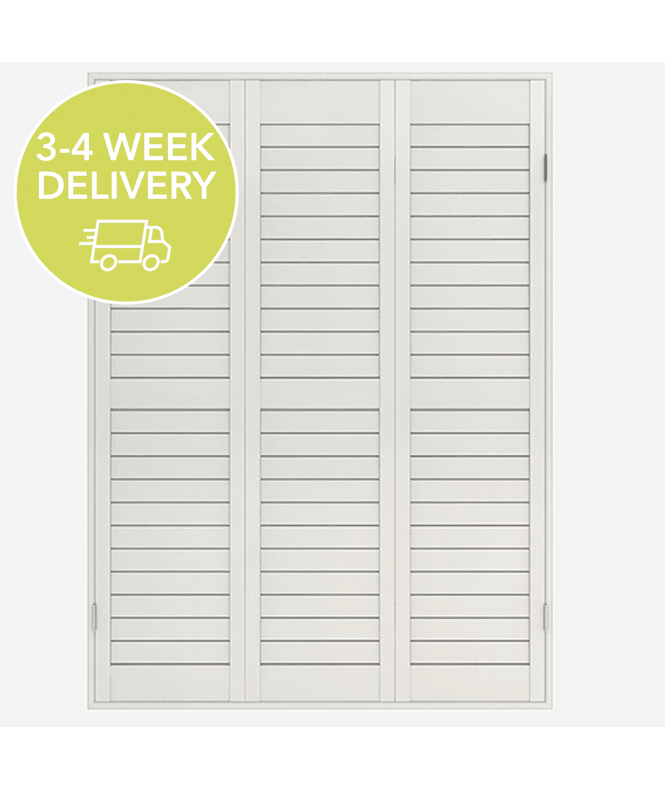 New Edge Blinds Pronto Moderno Silk White Shutter